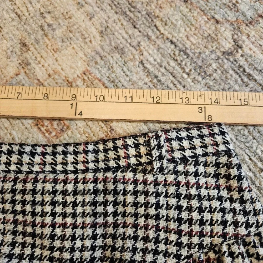 Vintage Houndstooth Lined Skirt size 
